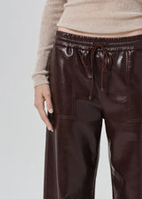 Rework Pull On Leather Pants