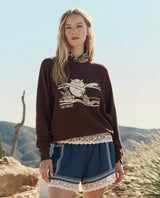 THE COLLEGE SWEATSHIRT WITH Everglade Graphic