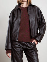 Andre Bomber Jacket in Vegan Leather