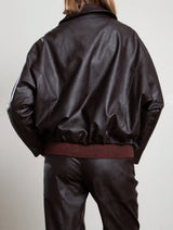 Andre Bomber Jacket in Vegan Leather