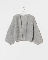 Fleecy Alpaca Bomber Cardigan