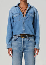 Cropped Western Shirt