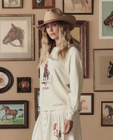 THE COLLEGE SWEATSHIRT WITH STETSON GRAPHIC.