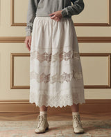 The Rosette Crochet Canary Skirt