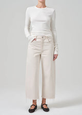 Ayla Raw Hem Crop Jean