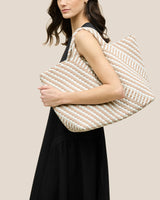 St. Barths Large Tote Striped Geo