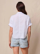 Voile Short Sleeve Dolman Shirt