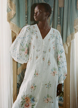 Serafina Embroidery Midi Dress