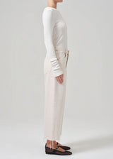 Ayla Raw Hem Crop Jean