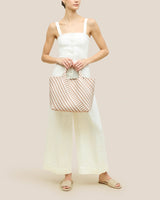St. Barths Medium Tote Striped Geo