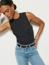 Joan Sleeveless Mock Neck