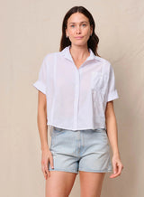 Voile Short Sleeve Dolman Shirt
