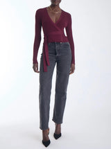 Freya Knit Wrap Top