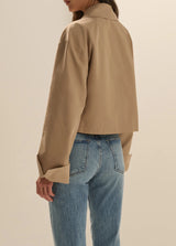 The Rue Cropped Trench Jacket