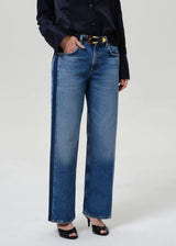 Lindz L/R Easy Straight Tuxedo Stripe Jean