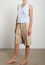 Inez Short in Faux Leather