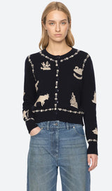 Margeurite Lace Patch Cardigan