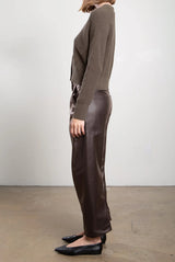Joss Barrel Pant in Vegan Leather