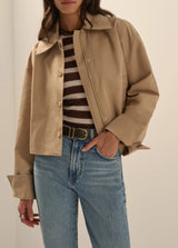 The Rue Cropped Trench Jacket