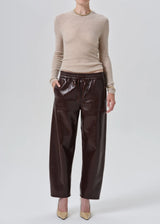 Rework Pull On Leather Pants
