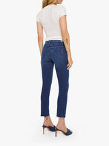 Mid Rise Dazzler Ankle  Fray Jean