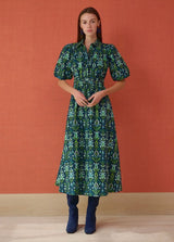 Banyan Puff Sleeve Midi Dress