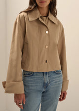 The Rue Cropped Trench Jacket