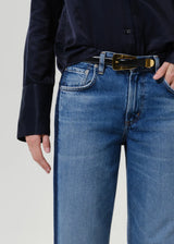 Lindz L/R Easy Straight Tuxedo Stripe Jean
