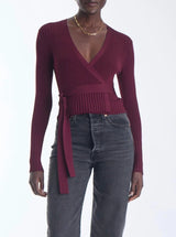 Freya Knit Wrap Top