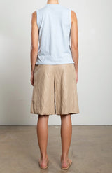 Inez Short in Faux Leather