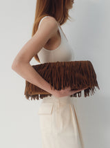 Melrose Suede Clutch