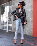Bella Leather Blazer