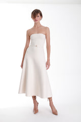 Eira Strapless Midi Dress