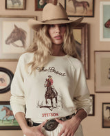THE COLLEGE SWEATSHIRT WITH STETSON GRAPHIC.
