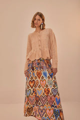 Hearts Ikat Skirt