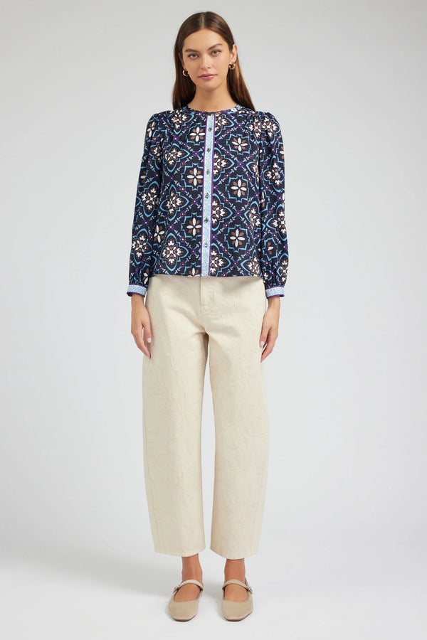 Kaleidoscope Motif blouse