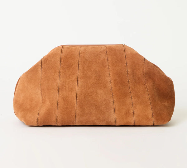 Rowe Suede Clutch Leather Bag