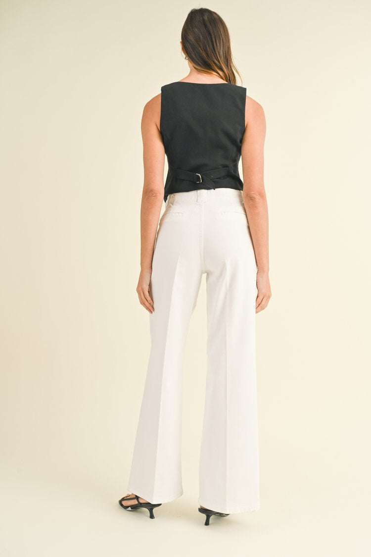 Patch Pocket Wide Leg