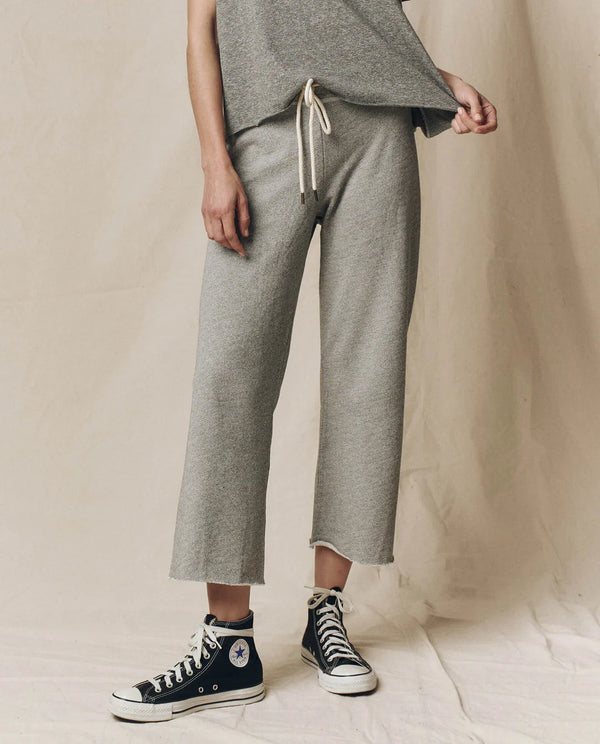 The Wide Leg Cropped Sweatpant