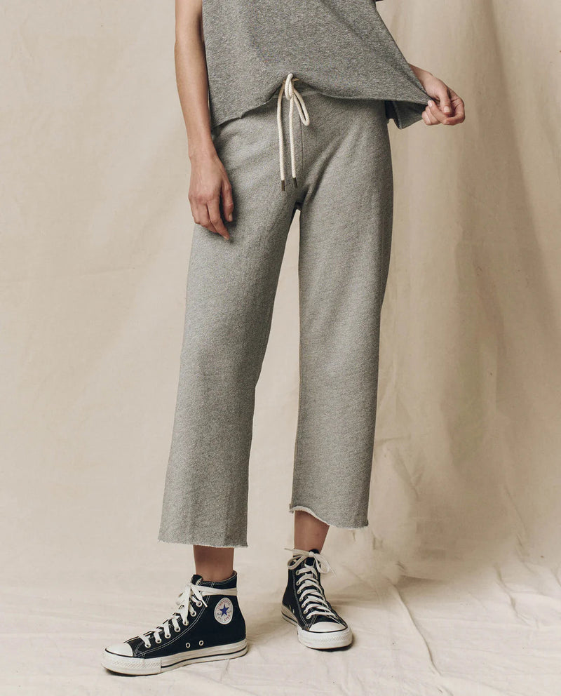 The Wide Leg Cropped Sweatpant