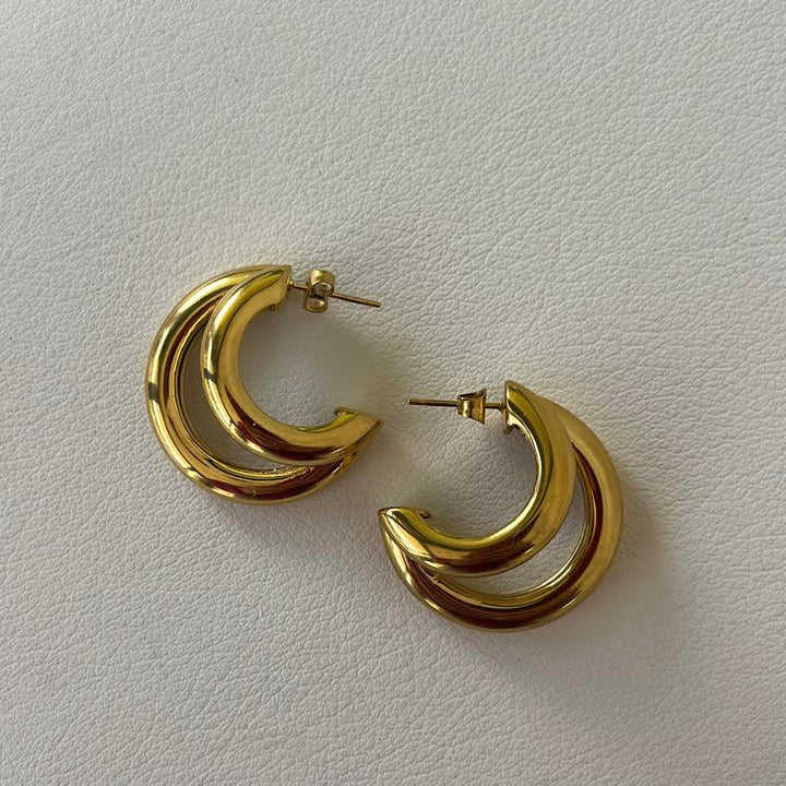 Double Hoop Earring