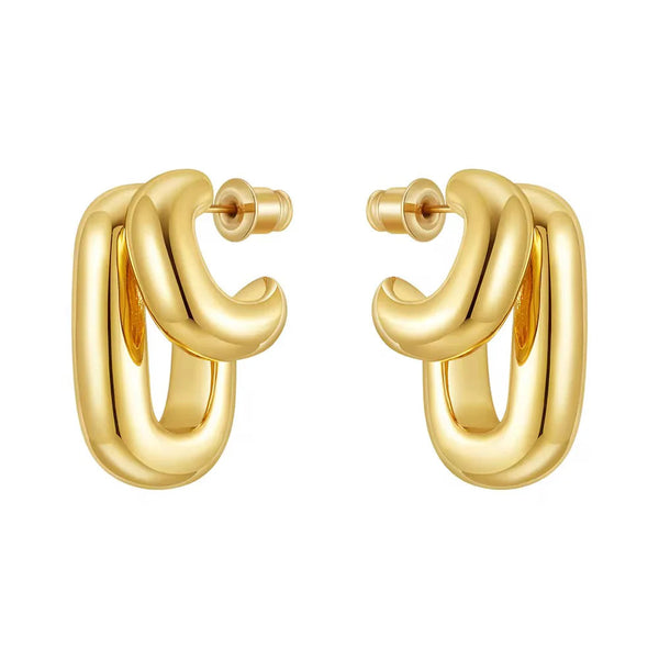 Hugo Double Hoop Earring