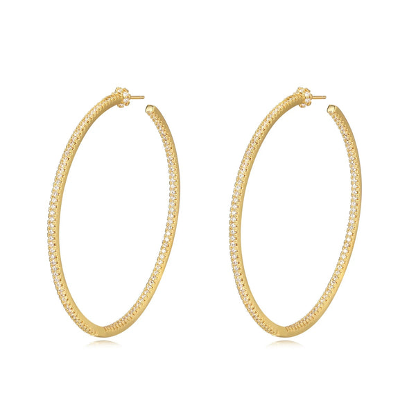 Brittany CZ Hoop
