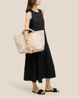 St. Barths Large Tote Striped Geo