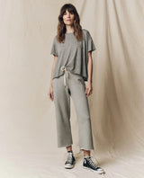 The Wide Leg Cropped Sweatpant