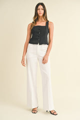 Patch Pocket Wide Leg