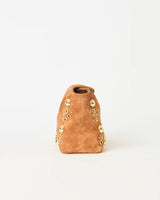 Inez Studded Suede Clutch