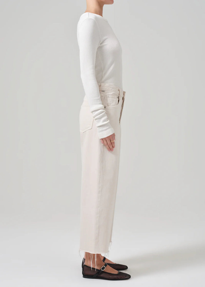 Ayla Raw Hem Crop Jean