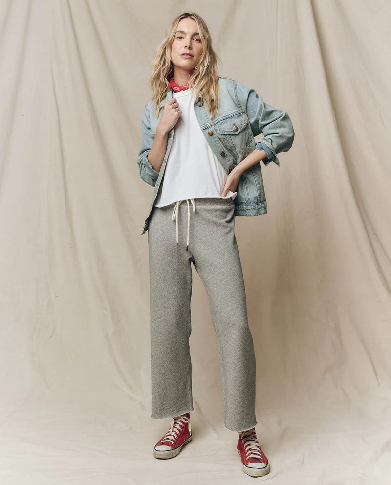 The Wide Leg Cropped Sweatpant