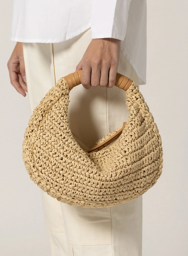 Julia Raffia Hobo Bag